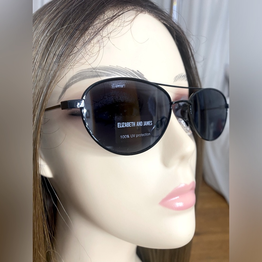 New! Elizabeth & James Black frame Sunglasses - Picture 6 of 12